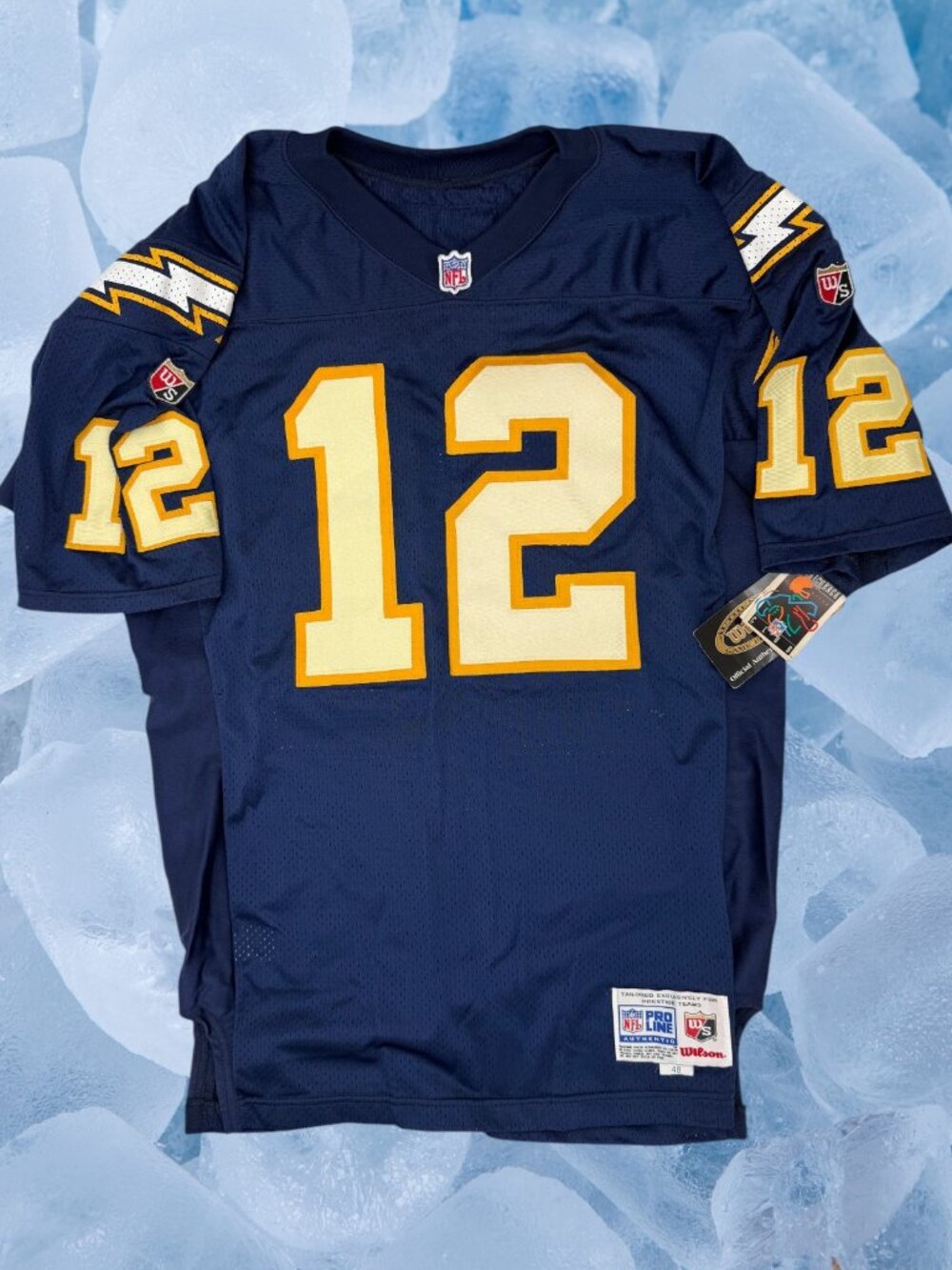 NWT 100% Authentic Wilson NFL San Diego Chargers Stan Humphries Signed Jersey 48